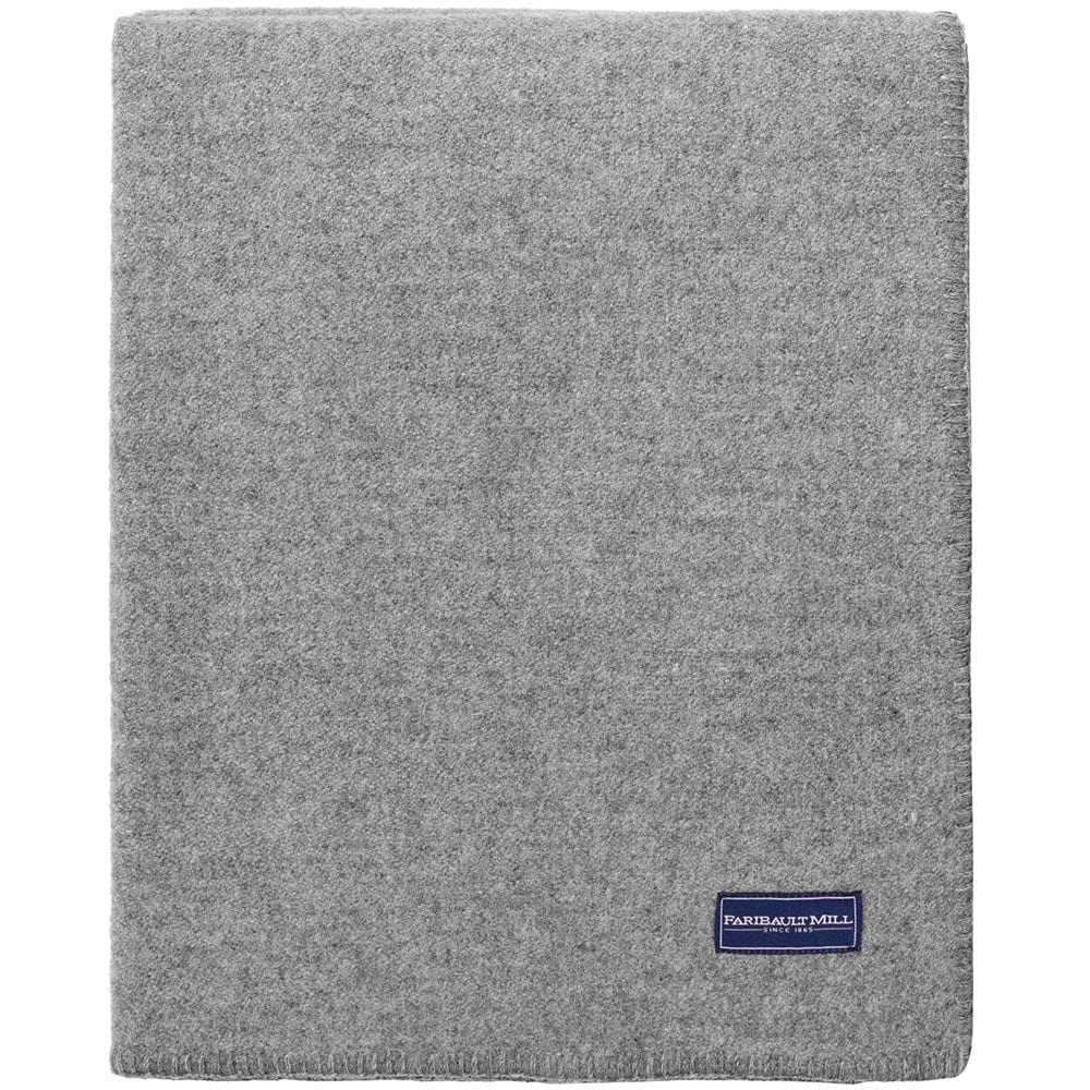 Factory Second Pure & Simple Wool Blanket - Heather Gray active Factory Second Pure & Simple Wool Blanket machine washable Solids