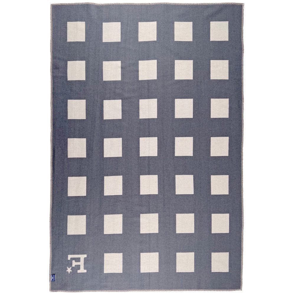 Limited Edition Reversible Squares Cotton Throw active machine washable