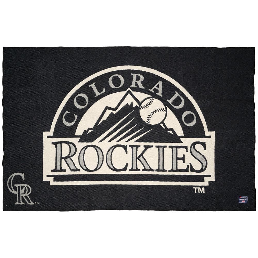 Colorado Rockies Wool Throw Blanket Black active Current Dry clean or hand wash Full Price MLB New Lower Price personalization