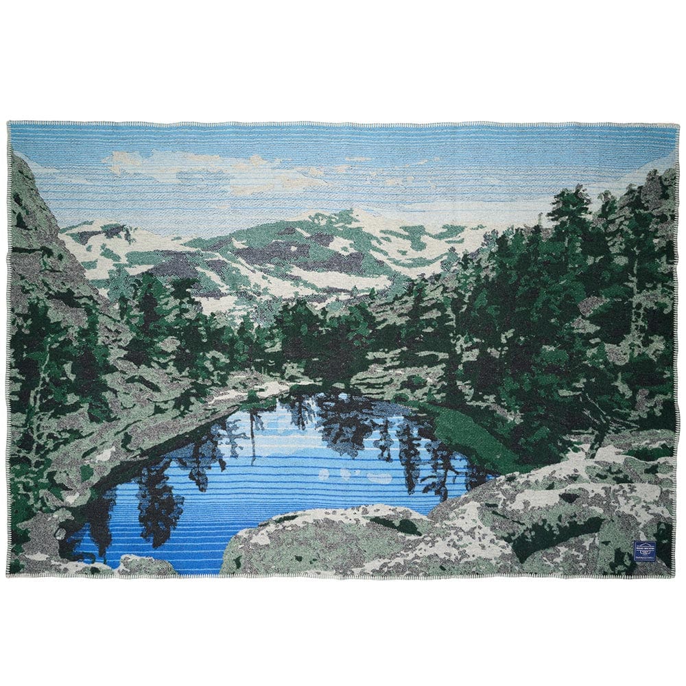 Rocky Mountain National Park Wool Throw Blue active Current Dry clean or hand wash Full Price