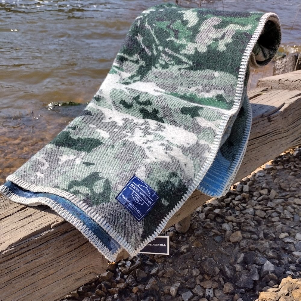 Rocky Mountain National Park Wool Throw active Current Dry clean or hand wash Full Price