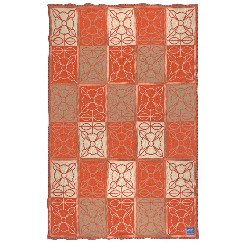 Rubinski Works Four Directions Flora Throw 48" x 68" active Artist Collection Current Dry clean or hand wash Full Price Rubinski Works Wool Throw