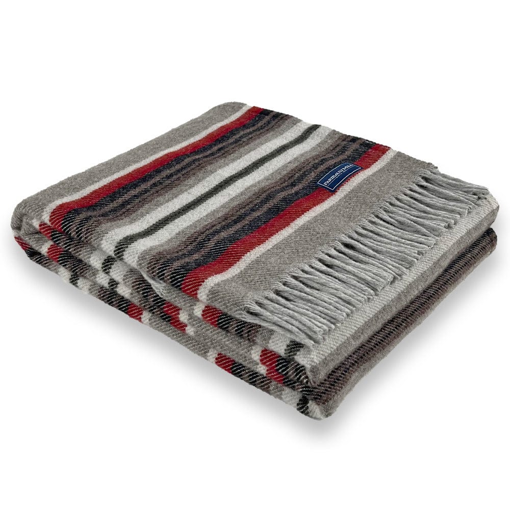 Sandstone Wool Throw Blanket Red active Current group-gallery machine washable Solids