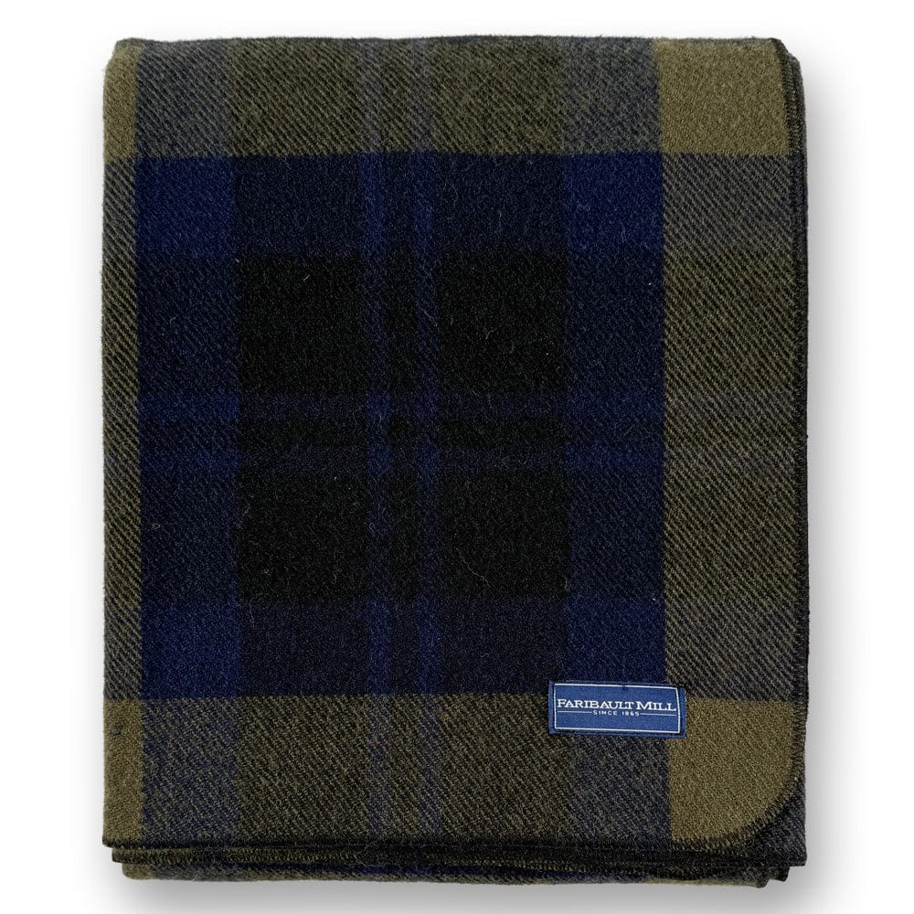 Shadow Plaid Wool Throw active machine washable Patterns & Plaids