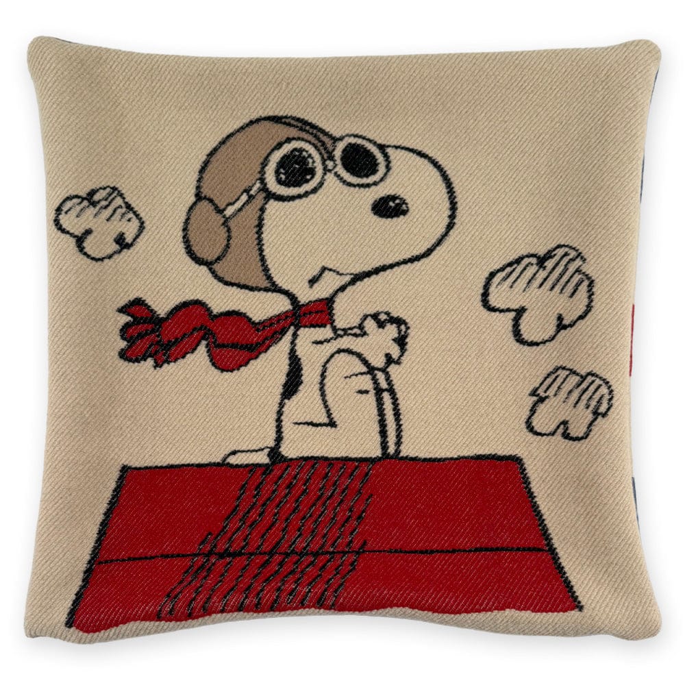 Snoopy Flying Ace Pillow Case 20" x 20" active Current Dry clean or hand wash Full Price Peanuts