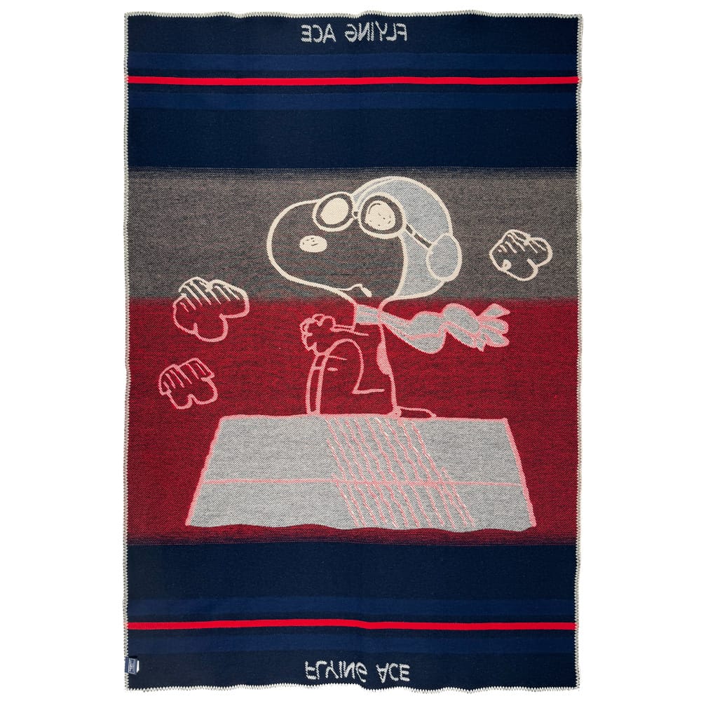 Factory Second Snoopy Flying Ace Wool Throw Blanket