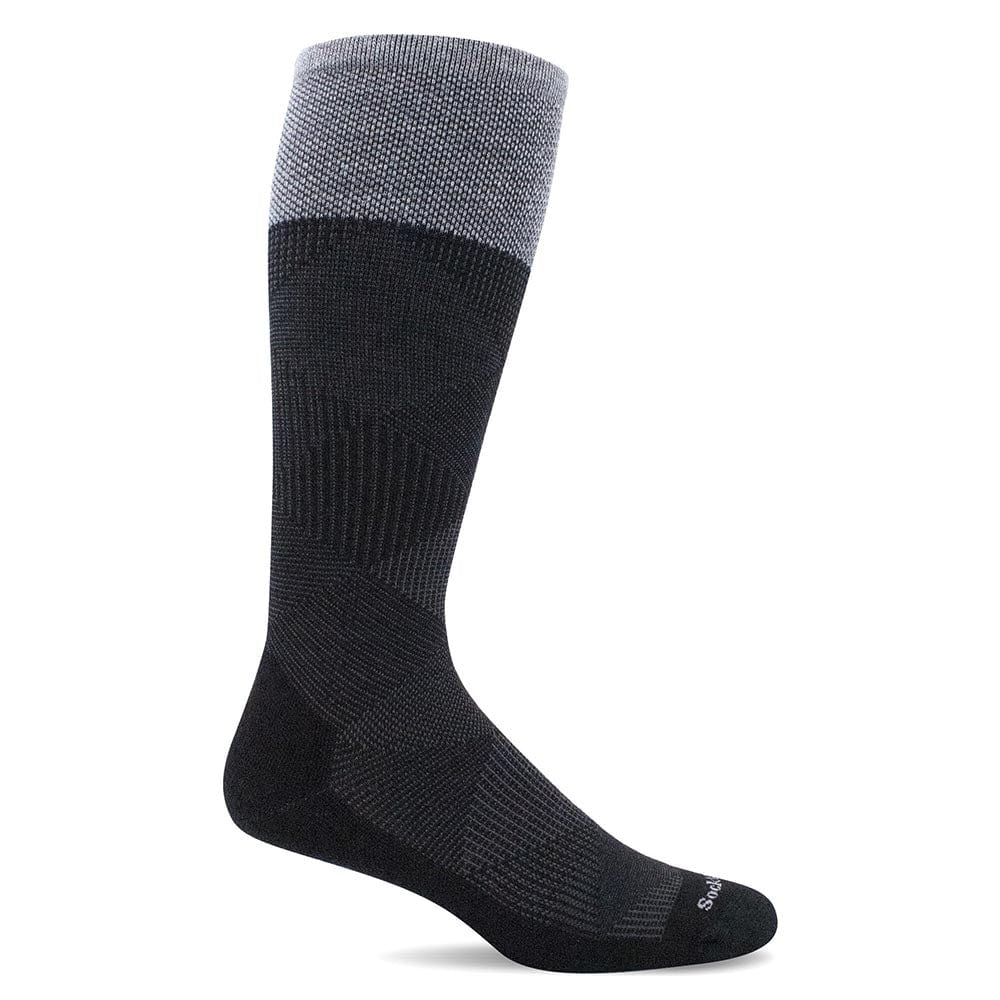Sockwell Men's Diamond Dandy Socks - Black L active Current machine washable Men's Compression Socks Sale
