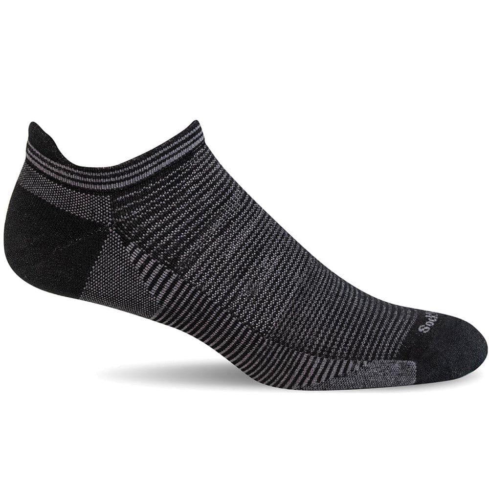 Sockwell Men's Cadence Micro Socks - Black L active Current machine washable Men's Compression Socks Sale
