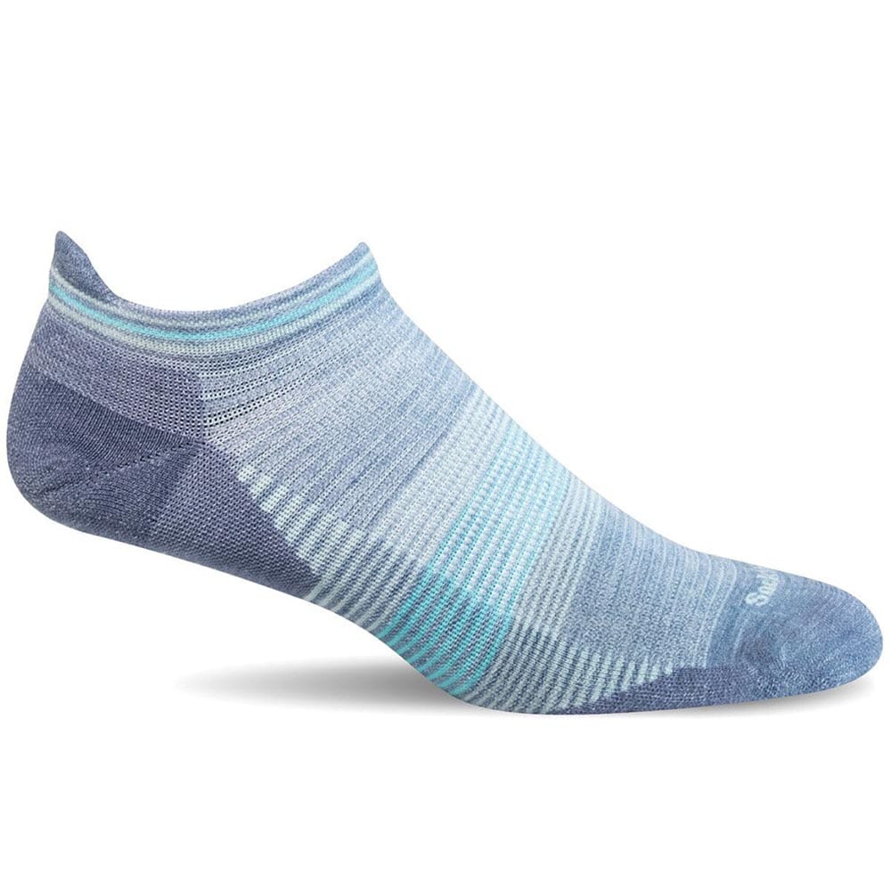 Sockwell Women's Cadence Micro Socks - Bluestone M active Current machine washable Sale Women's Compression Socks