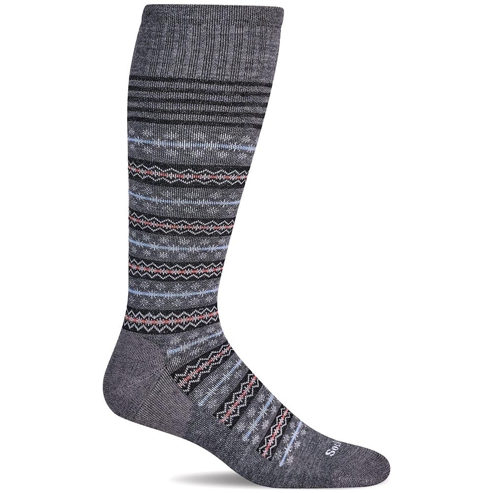 Sockwell Women's Mini Fair Isle Socks - Charcoal M active Current machine washable Sale Women's Compression Socks