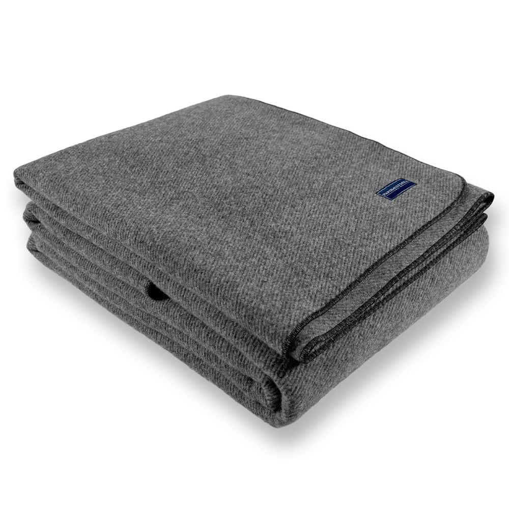 Summit Wool Blanket - Black active Current Dry clean or hand wash Full group-gallery King personalization Queen Solids Summit Wool Blanket Twin