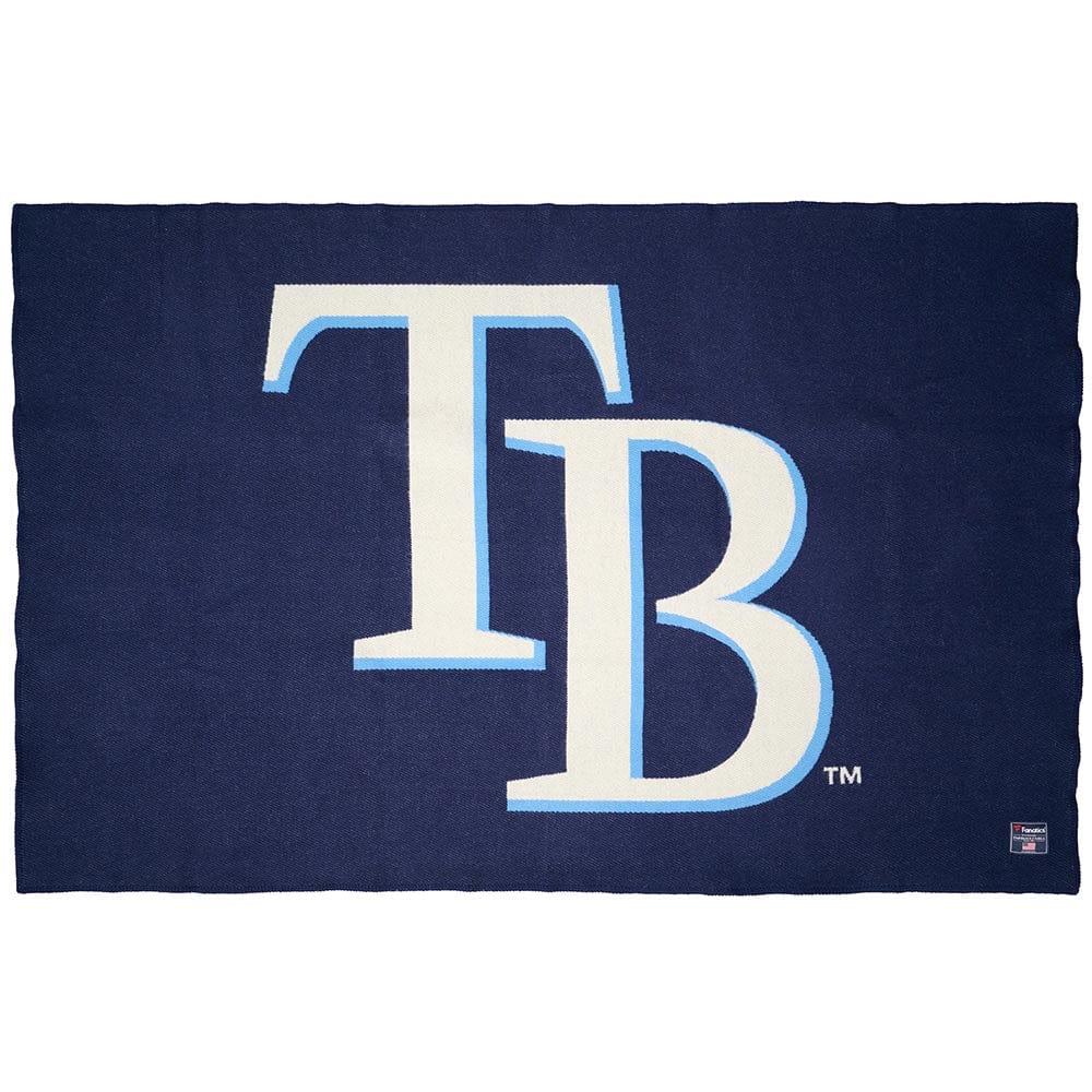 Tampa Bay Rays Wool Throw Blanket Navy active Current Dry clean or hand wash Full Price MLB New Lower Price personalization