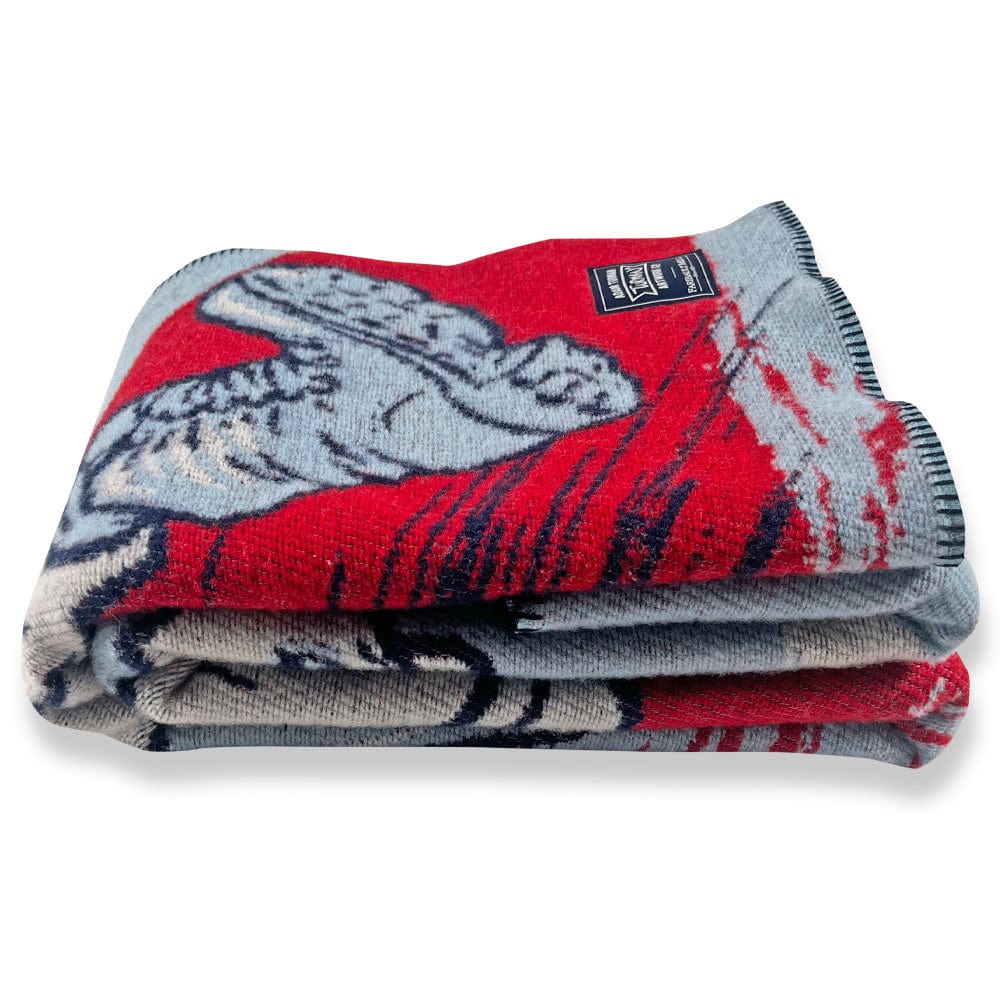 Adam Turman Paul Bunyan & Babe the Blue Ox Throw active Adam Turman Wool Throw Artist Collection Current Dry clean or hand wash Full Price