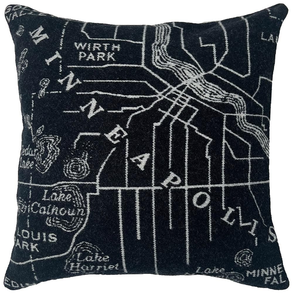 Minneapolis-Saint Paul Map Pillow Case active Current Dry clean or hand wash Sale
