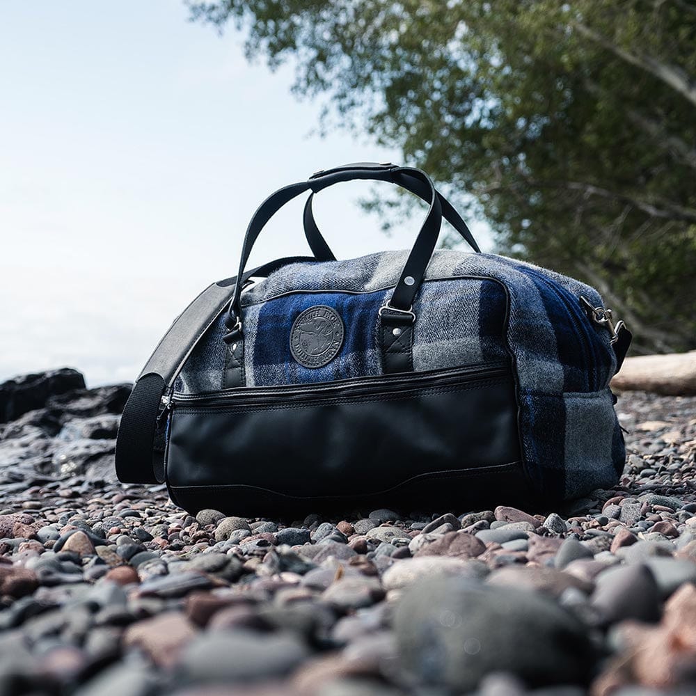 Weekender Wool & Leather Duffel - Duluth Pack x Faribault Mill active Current Duffle Bags Sale Spot Clean