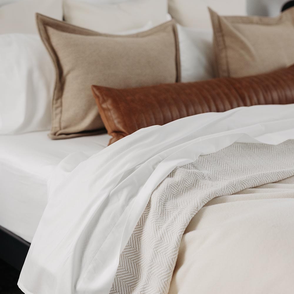 Sheet Set - White active Current group-gallery King machine washable Queen Sale Sheet Set Solids Twin
