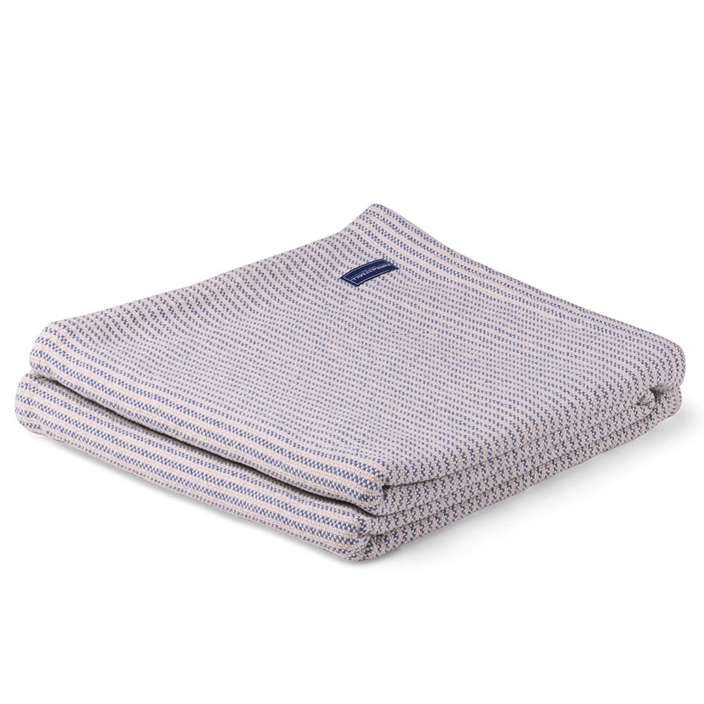 Winslow Cotton Blanket French Blue