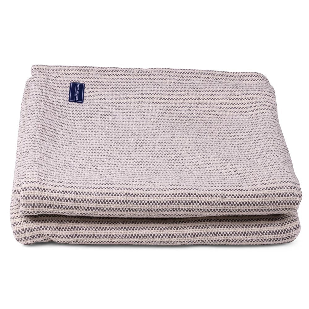 Winslow Cotton Blanket - Slate active Current Full group-gallery King machine washable Queen Stripes Twin