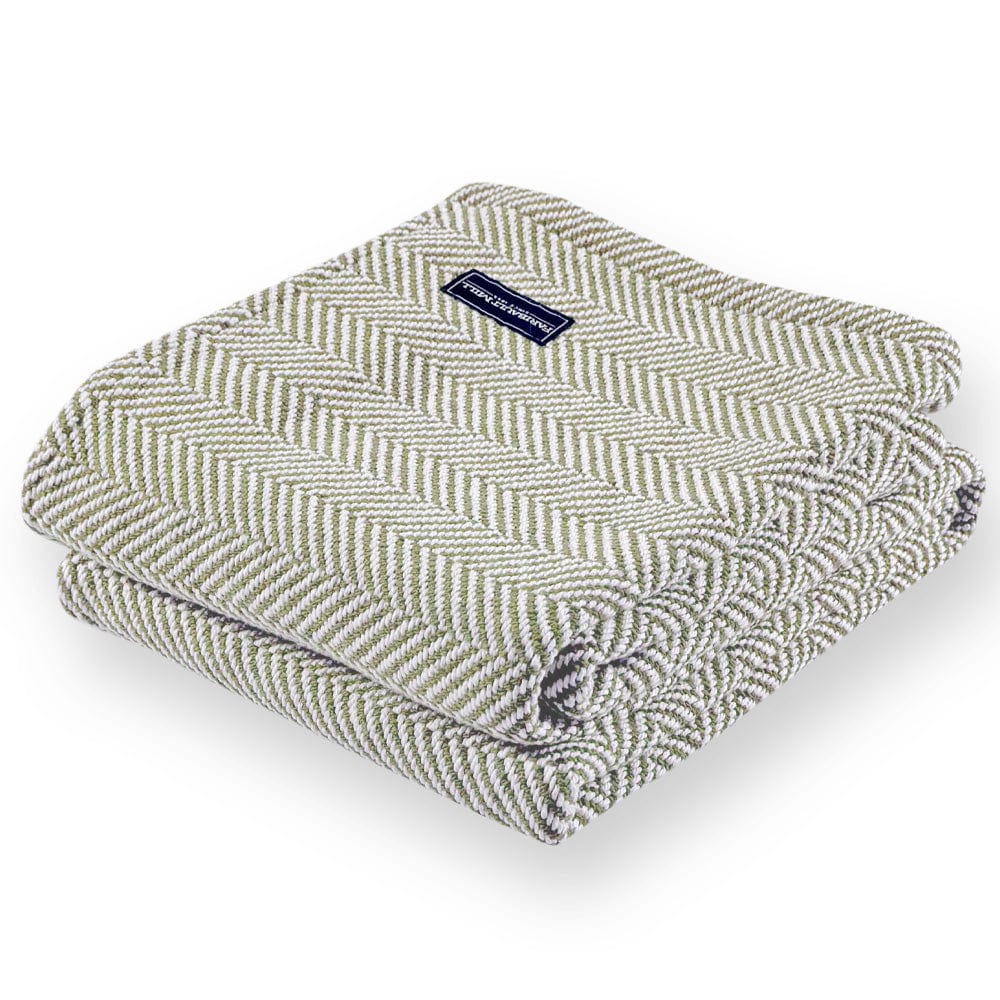Brahms Mount 42" x 69" Penobscot Cotton Throw - Tea