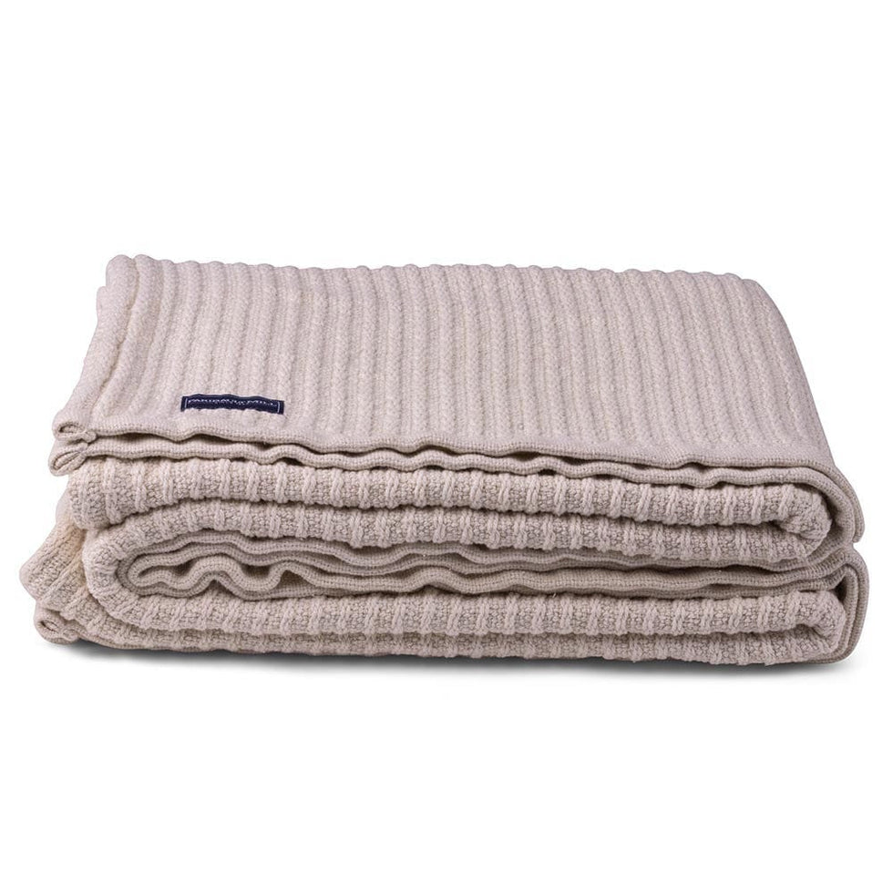 Bethel Cotton Blanket, Made in the USA Brahms Mount Faribault Mill