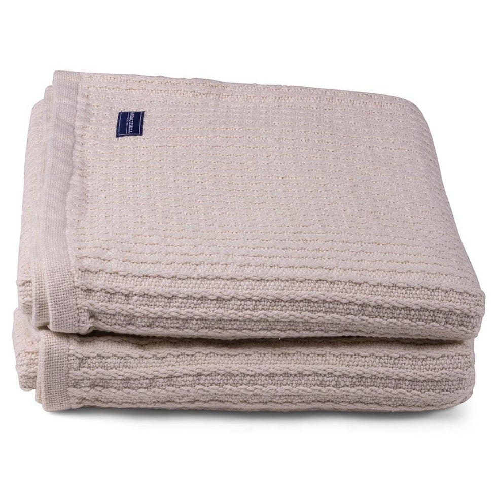 Bethel Cotton Blanket, Made in the USA Brahms Mount Faribault Mill