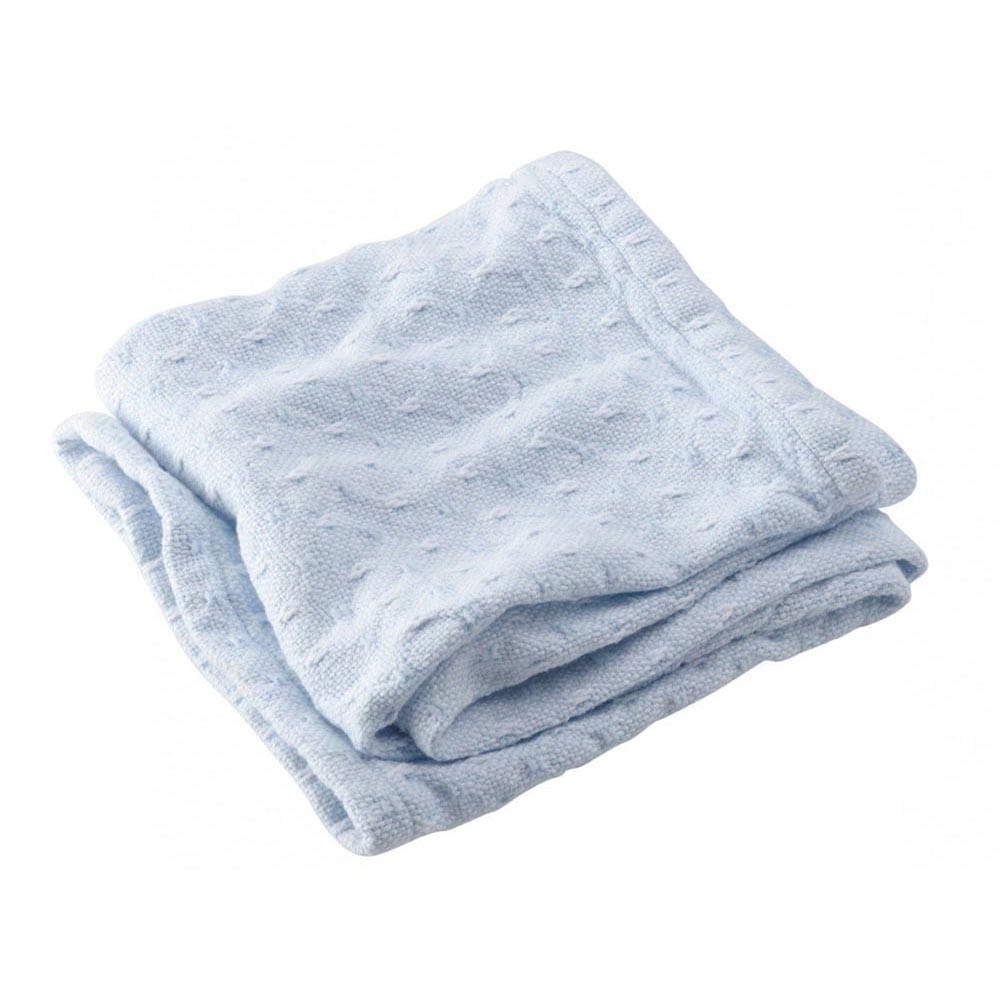 Sandpiper Cotton Baby Blanket - Pale Blue 36" x 46" active Current Full Price group-gallery machine washable New Lower Price personalization Sandpiper Cotton Baby Blanket Solids