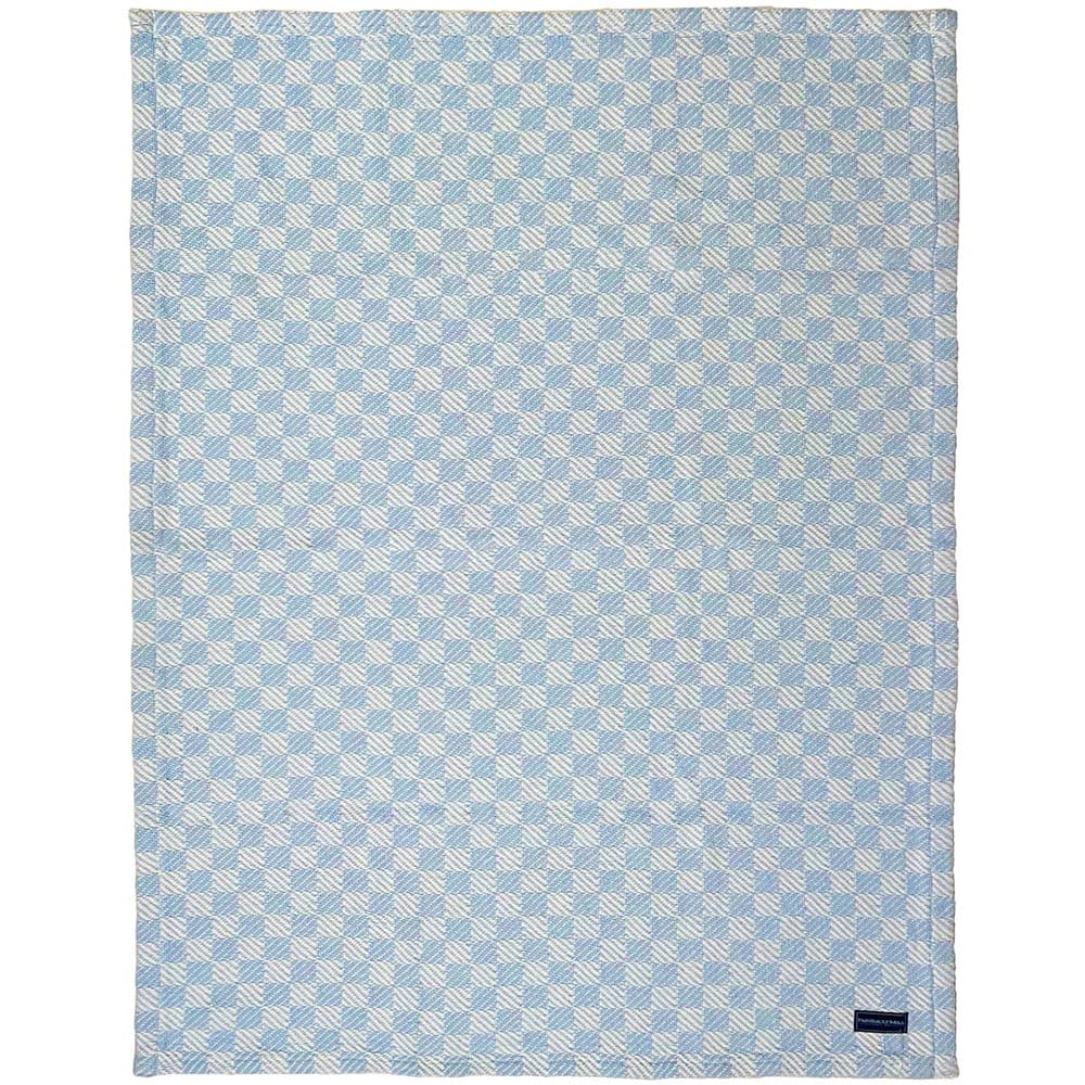 Pogonia Cotton Baby Blanket - Pale Blue active Current Full Price group-gallery machine washable New Lower Price Patterns & Plaids personalization Pogonia Cotton Baby Blanket