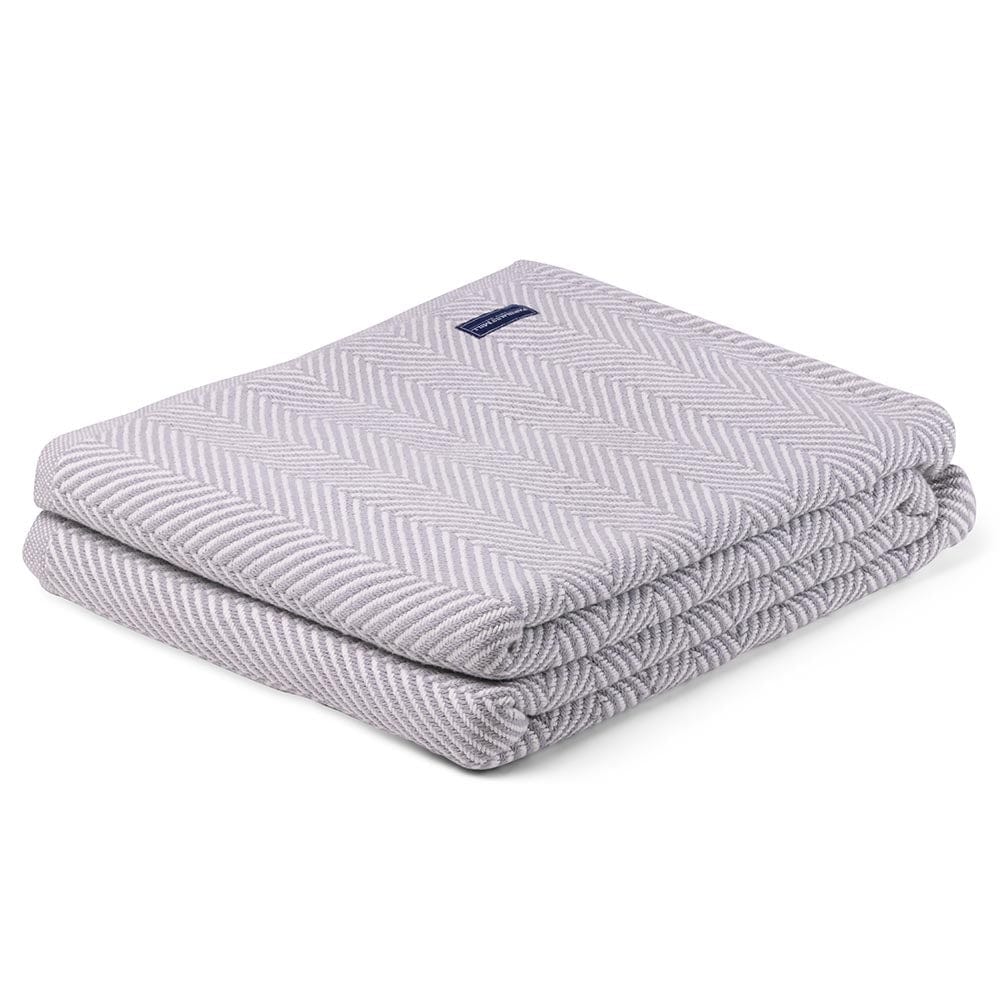 Brahms Mount Twin Madison Cotton Blanket - Dove Gray