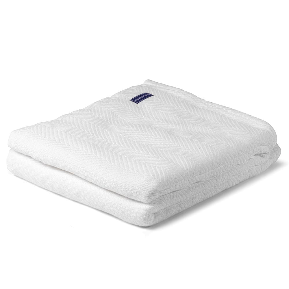 Brahms Mount Twin Madison Cotton Blanket - White