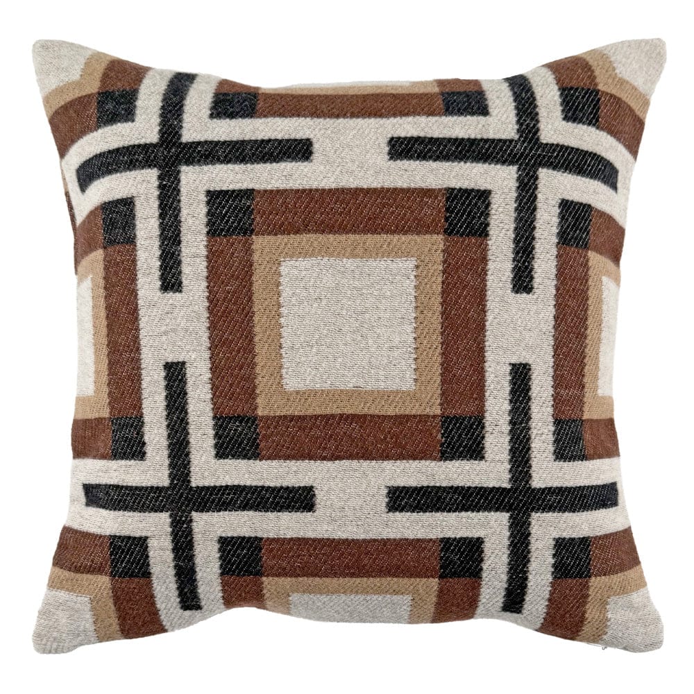 Faribault Mill 20" x 20" Frank Lloyd Wright Millard House Textile Block Pillow Case