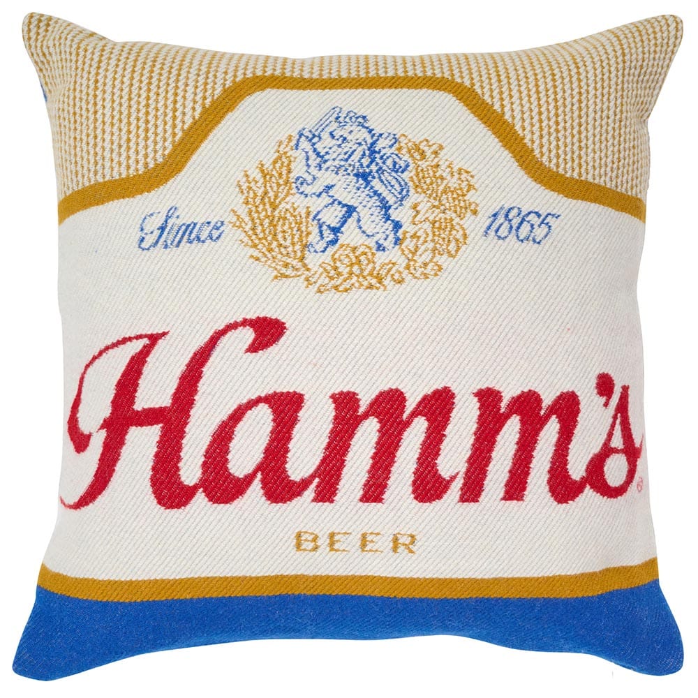 Faribault Mill 20" x 20" Hamm's Can & Coaster Pillow Case