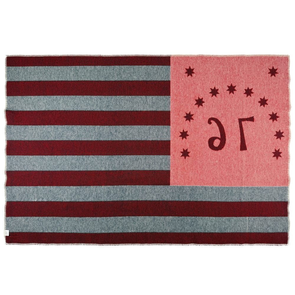 Faribault Mill 42" x 65" Bennington Flag Wool Throw