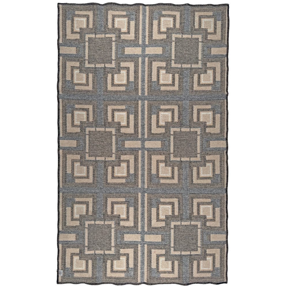 Faribault Mill 42" x 65" Frank Lloyd Wright Ennis House Textile Block Wool Throw