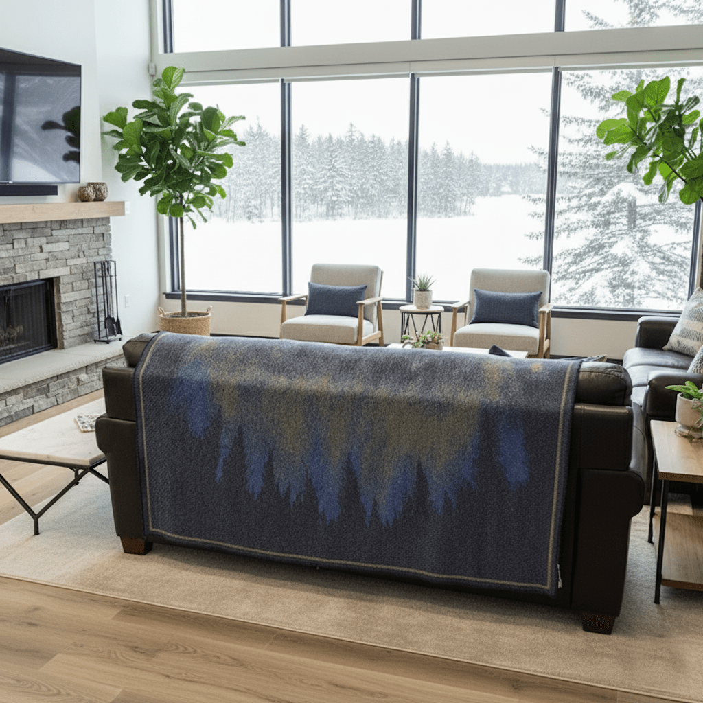 Faribault Mill 50" x 60" North Star Borealis Throw