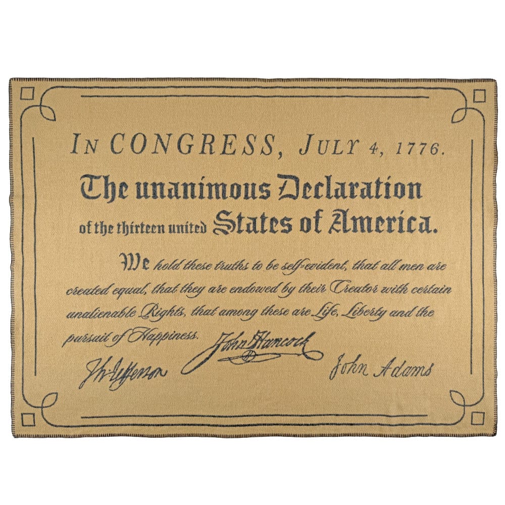 Faribault Mill 50" x 60" North Star Declaration of Independence Throw