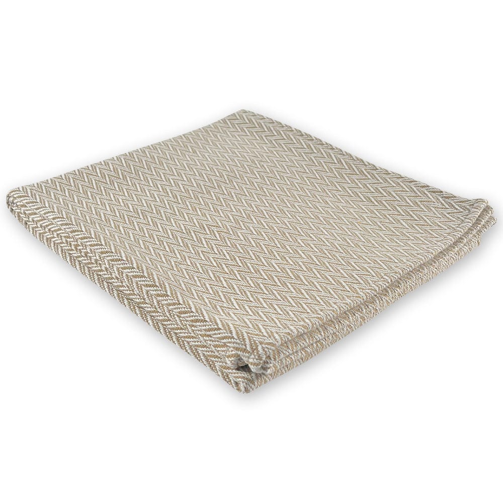 Faribault Mill 50" x 60" North Star Reverse Twill Throw - Tan