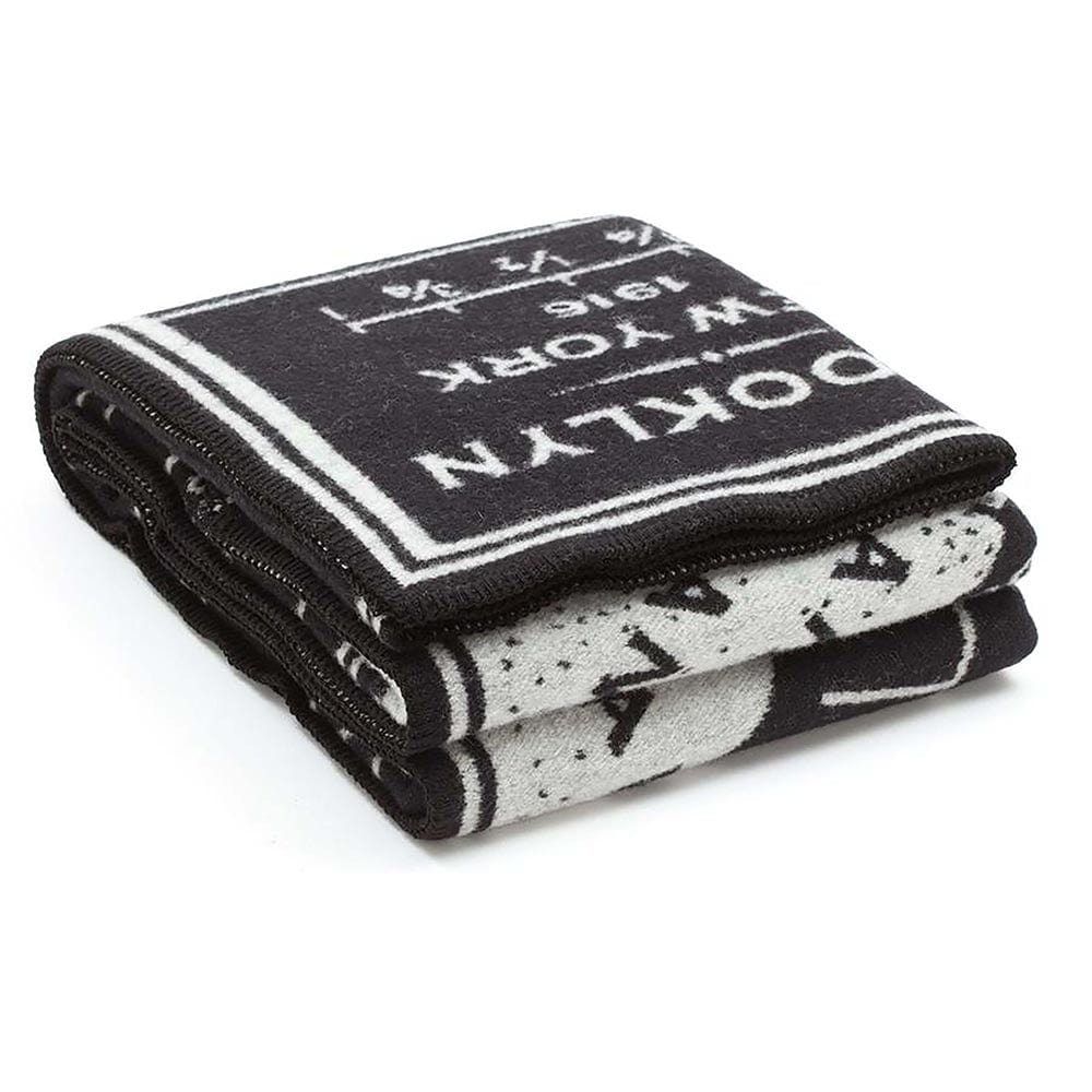 Factory Second Brooklyn Map Wool Throw active Dry clean or hand wash Lakes & Maps