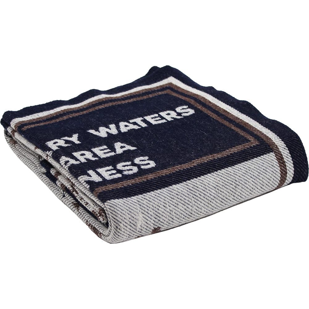 Factory Second BWCA Map Wool Throw Blanket active Dry clean or hand wash Lakes & Maps