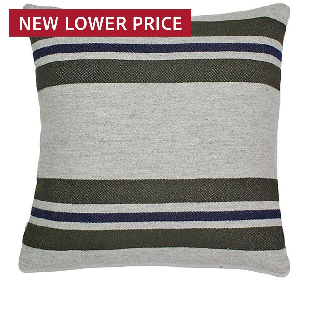 Cabin Pillow Case Smoke Gray Olive Navy active Current Dry clean or hand wash group-gallery Sale Stripes