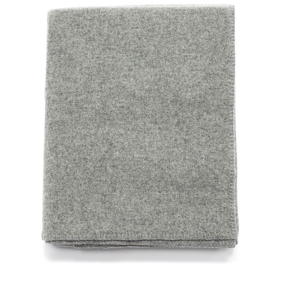 Color Variation Factory Second Pure & Simple Wool Blanket - Heather Gray Light Heather Gray active machine washable Solids