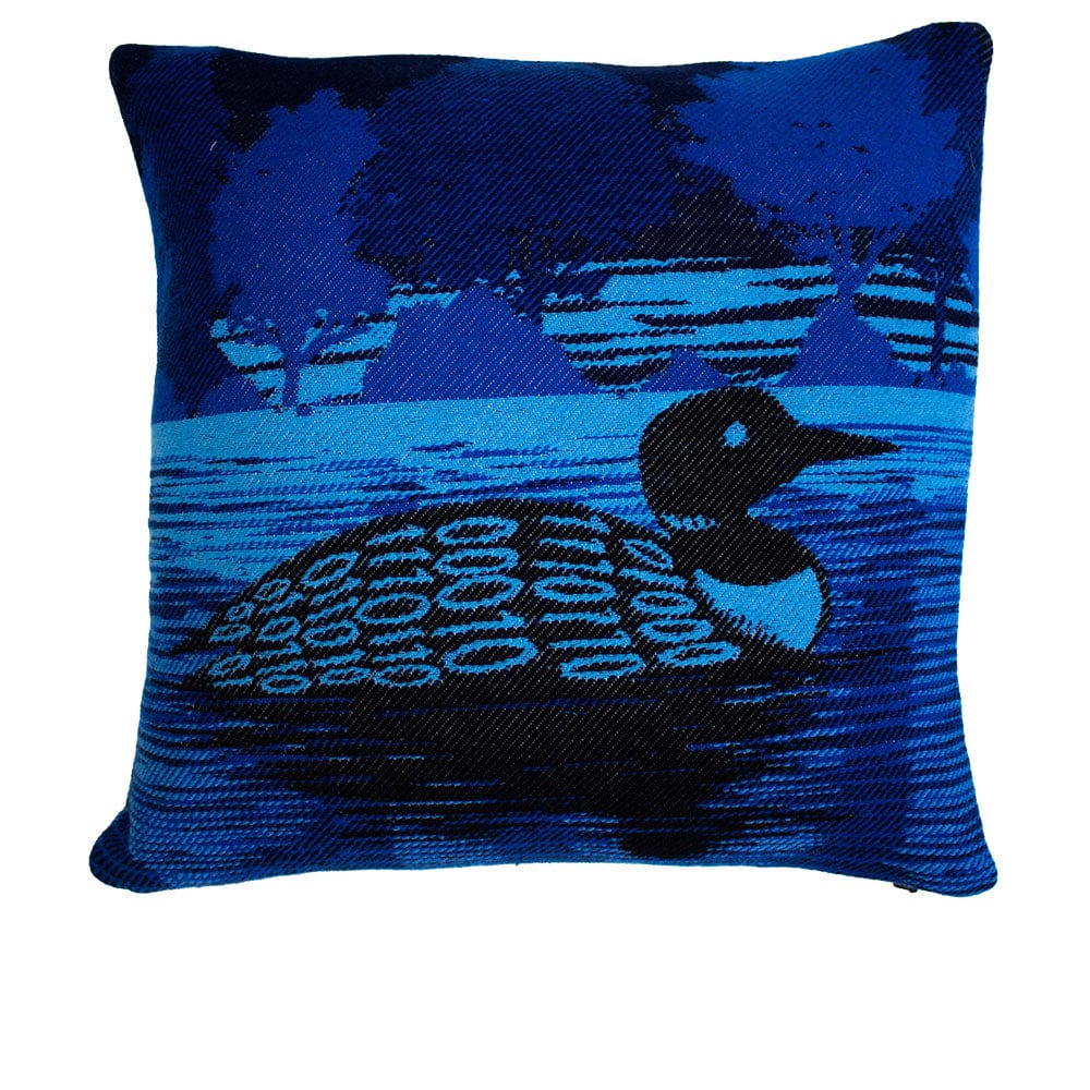 Adam Turman Wool Pillow Case - Loon 20" x 20" active Adam Turman Pillow Case Artist Collection Current Dry clean or hand wash group-gallery New Lower Price Sale