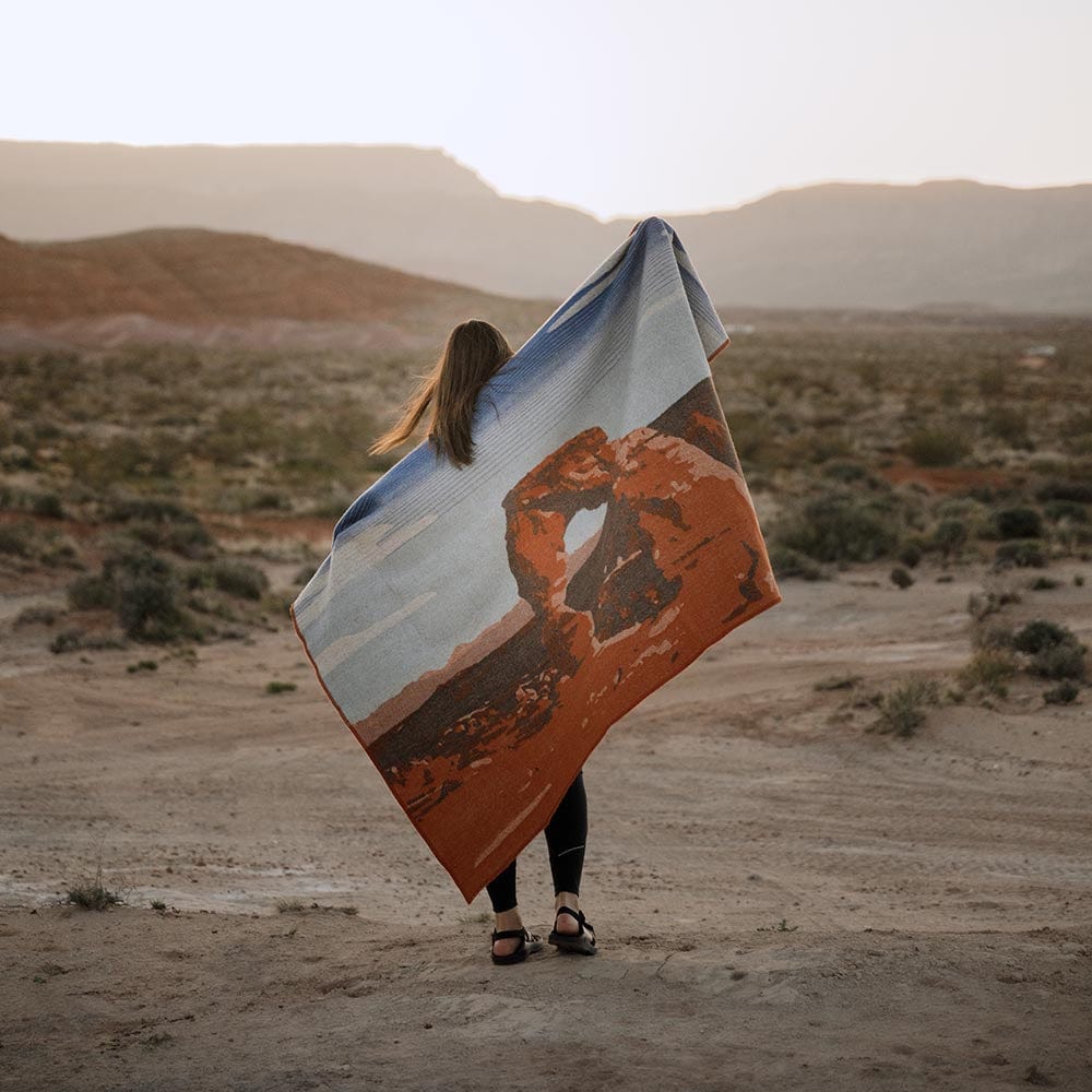 Arches National Park Wool Throw active Current Dry clean or hand wash Full Price National Park Wool Throws