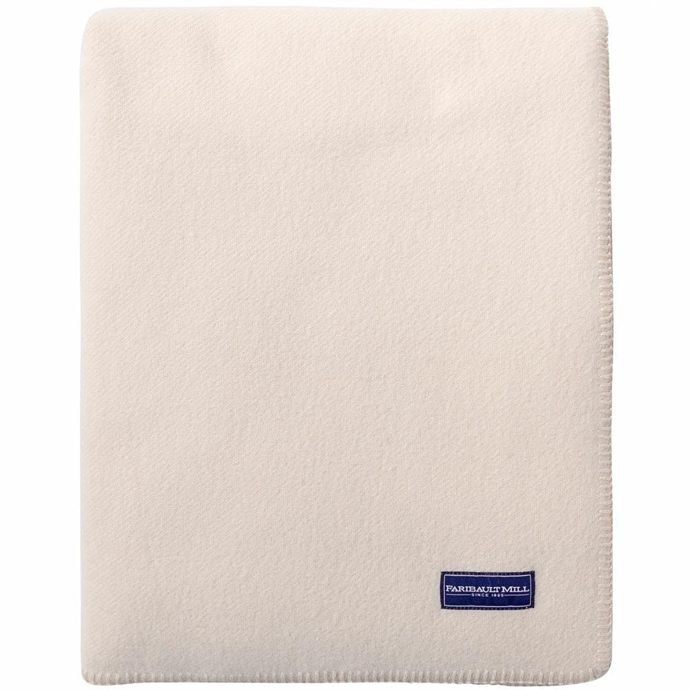 Pure & Simple Wool Blanket - Bone White