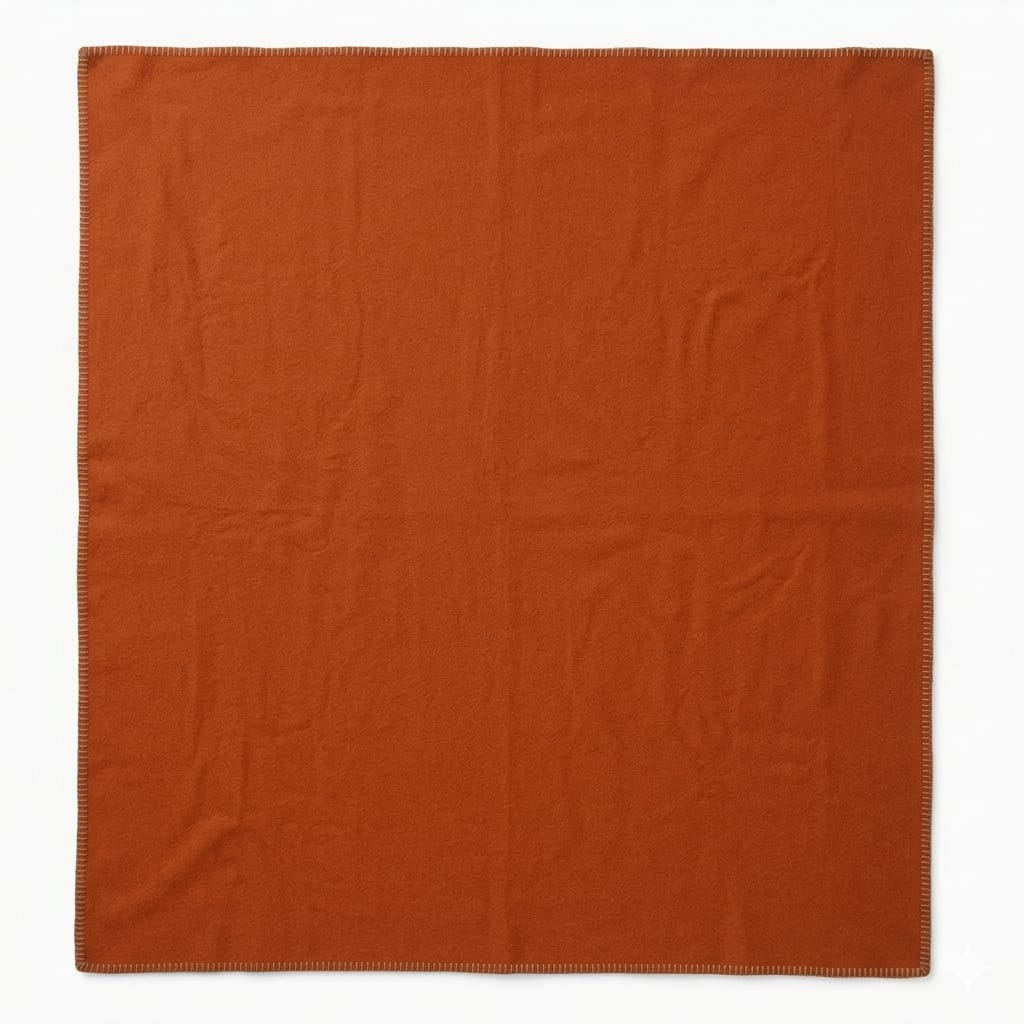 Pure & Simple Wool Blanket - Terracotta