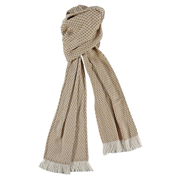 Faribault Mill Tan North Star Crepe Scarf - Tan