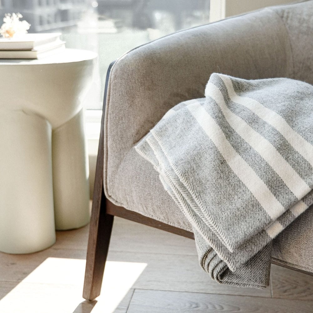 Trapper Wool Throw - Gray