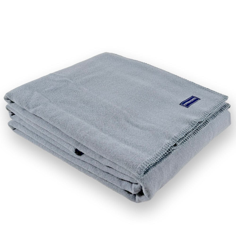 Faribault Mill Twin Factory Second Pure & Simple Wool Blanket - Sky Blue