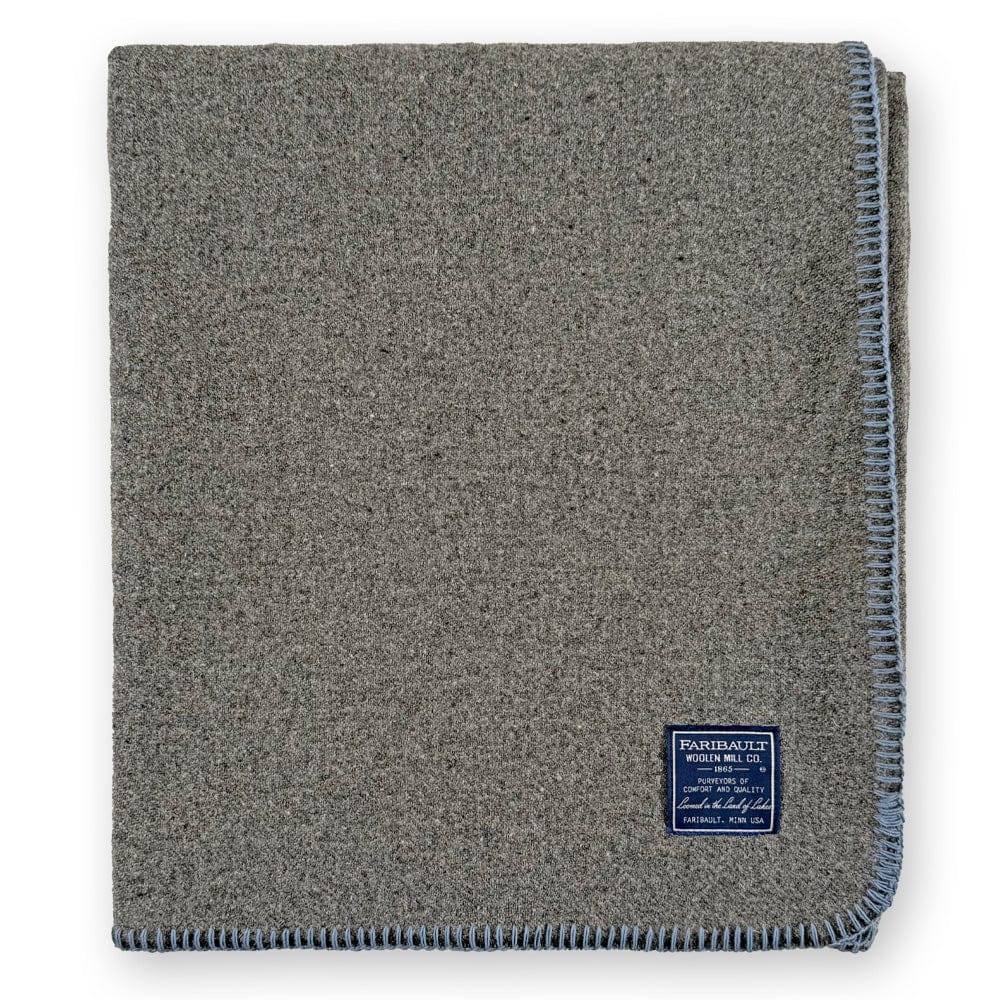 Faribault Mill Twin Limited Edition Camp Blanket - Gray