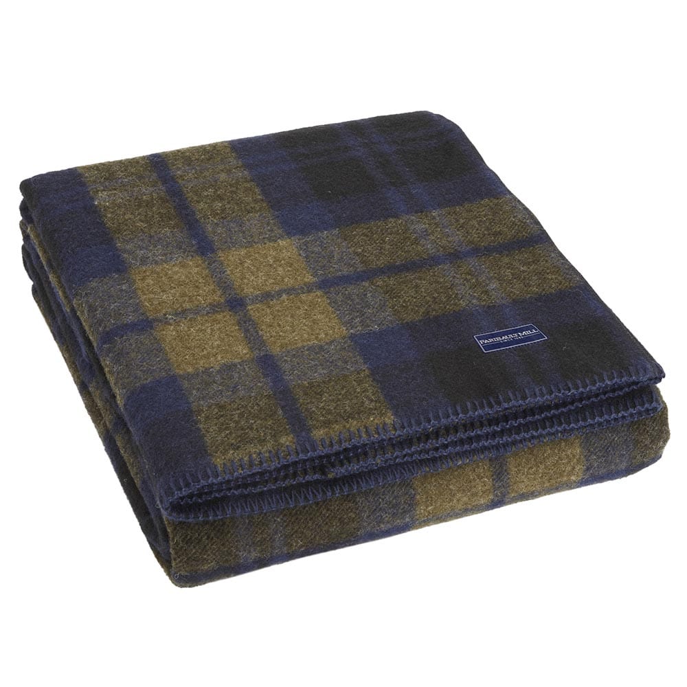 Shadow Plaid Wool Blanket - King