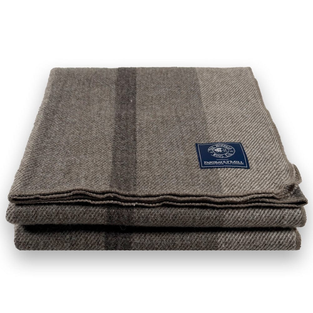 Faribault Woolen Mill 50" x 70" Buffalo Fiber Striped Throw Blanket